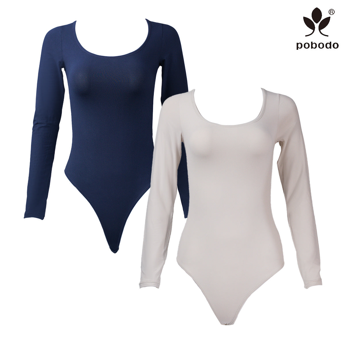 Round Neck Long Sleeved Brushed Warm Jumpsuit